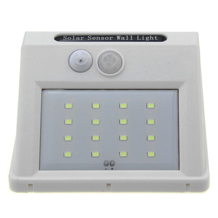 KooSion LED Solar PIR Sensor Outdoor Garden Security Wall Lamp