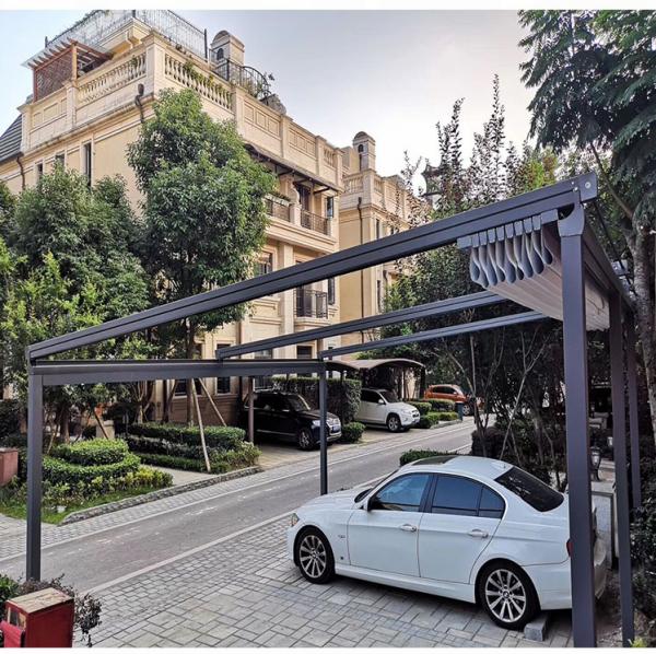 Aluminum Waterproof Sun Shade Canopy PVC Pergola LED Conservatory Roof Awnings
