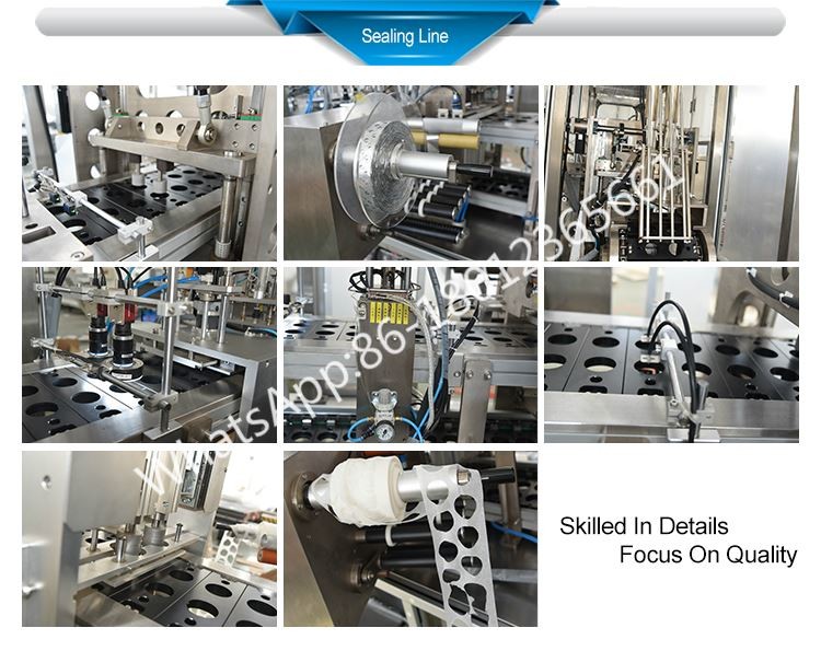 4 Lanes 70pcs/Min 0.8Mpa 1000L/Min Coffee Pod Filling Machine