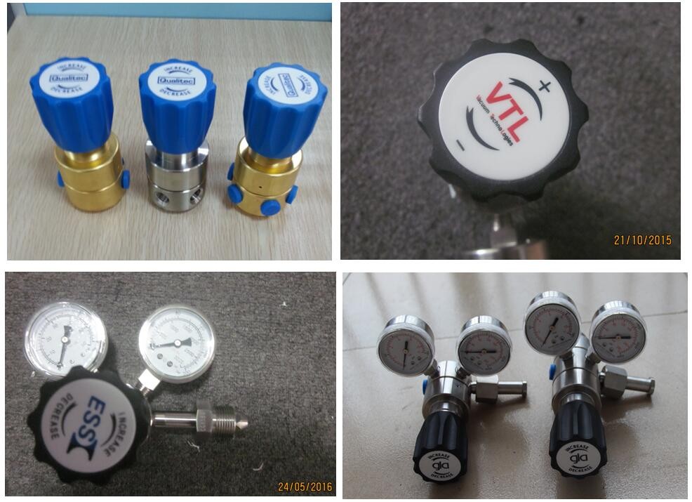 Low pressure 1/4"NPT 0.3atm Stainless Steel O2 Micro Pressure Regulator