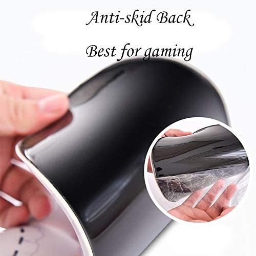 Minglu WMP-048   Non Slip Cartoon Wrist Protected Memory Foam Mouse Pad with wrist rest support