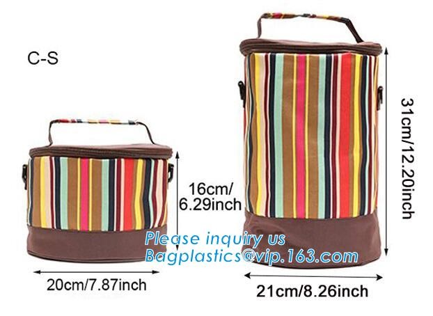 cooler bag waterproof oxford shoulder bag ice pack thermal picnic lunch box vehicle insulation bag for meal drinks pack