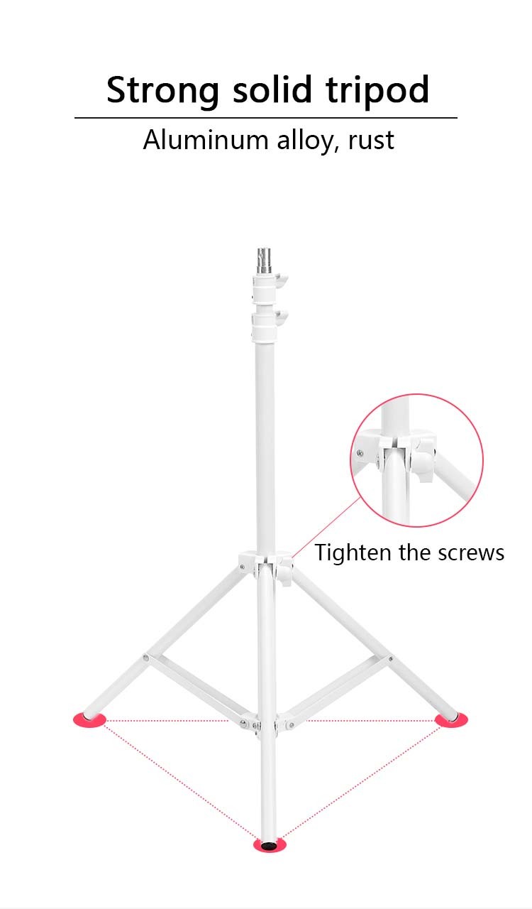 26CM Led Ring Light With Tripod Stand And Phone Holder