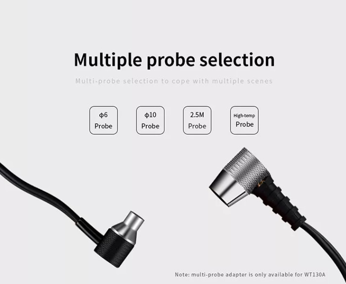 WT130A Digital Ultrasonic Thickness Gauge USB Charging Metal Thickness Tester