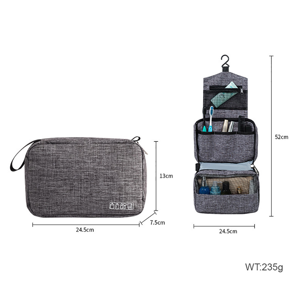 Large Capacity Bathroom Hanging Toiletry Bag Beauty Cosmetic Personal Care