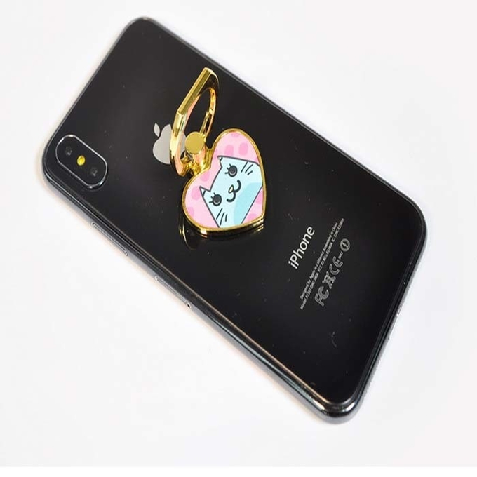 Custom Sublimation Mobile Phone Support With Keyring Mobile Phone Ring Holder For Sublimation