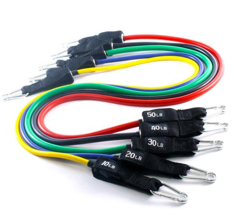 Latex Tube 1.2m adjustable resistance band set With Workout Handles