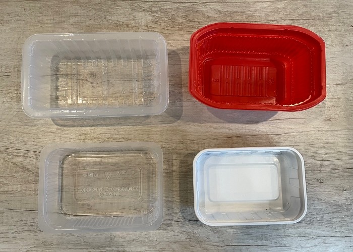 Egg Meal Tray Sealing Machine Wrapping Bench Top Tray Sealer