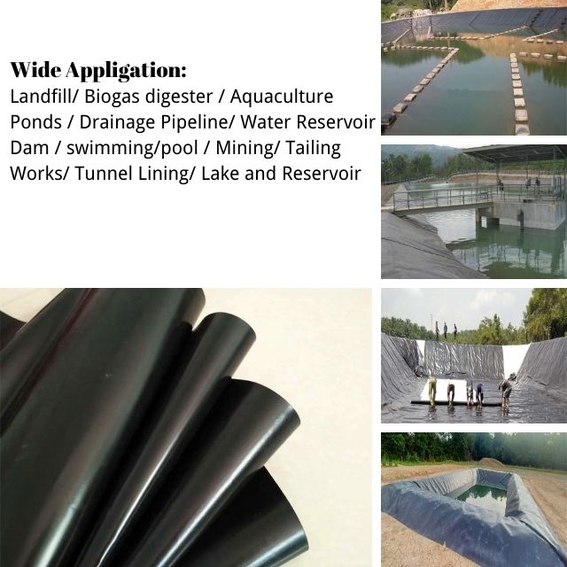 Industrial Design Style Geomembranes 0.3mm-2.0mm for Aquaculture Farms and Durable