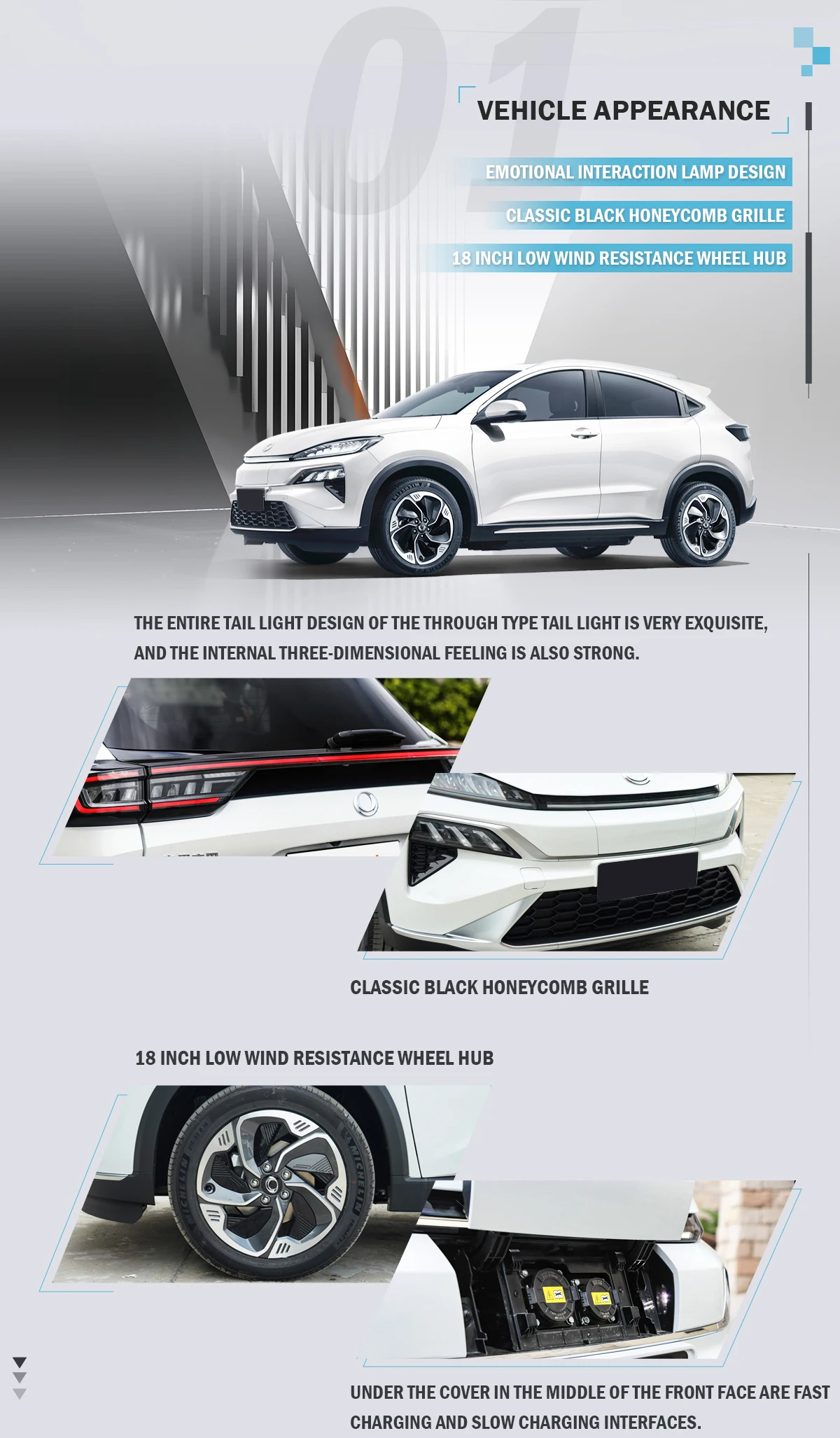 2023 Hon-da MNV M-NV 's Long Range FWD Pure Electric SUV 5-Seater with Maximum torque Nm 310N.m Single-speed Gearbox