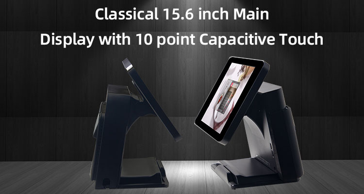 15.6 Inches Customer Display All in One Cash Register Bill Receipt Thermal Printer