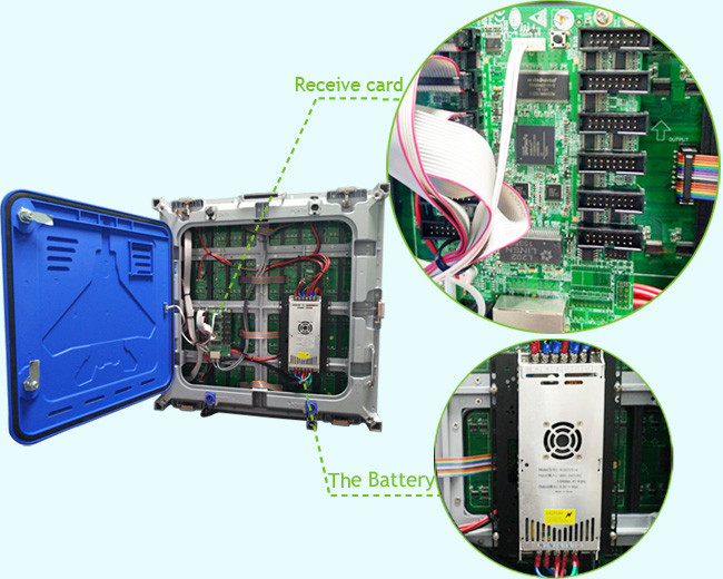 Good Heat Dissipation P4 Video Wall Rental With Rgb Led Lamps 256 * 128mm