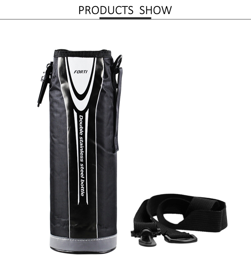 Foldable Shoulder Strap Polyester Water Bottle Cover