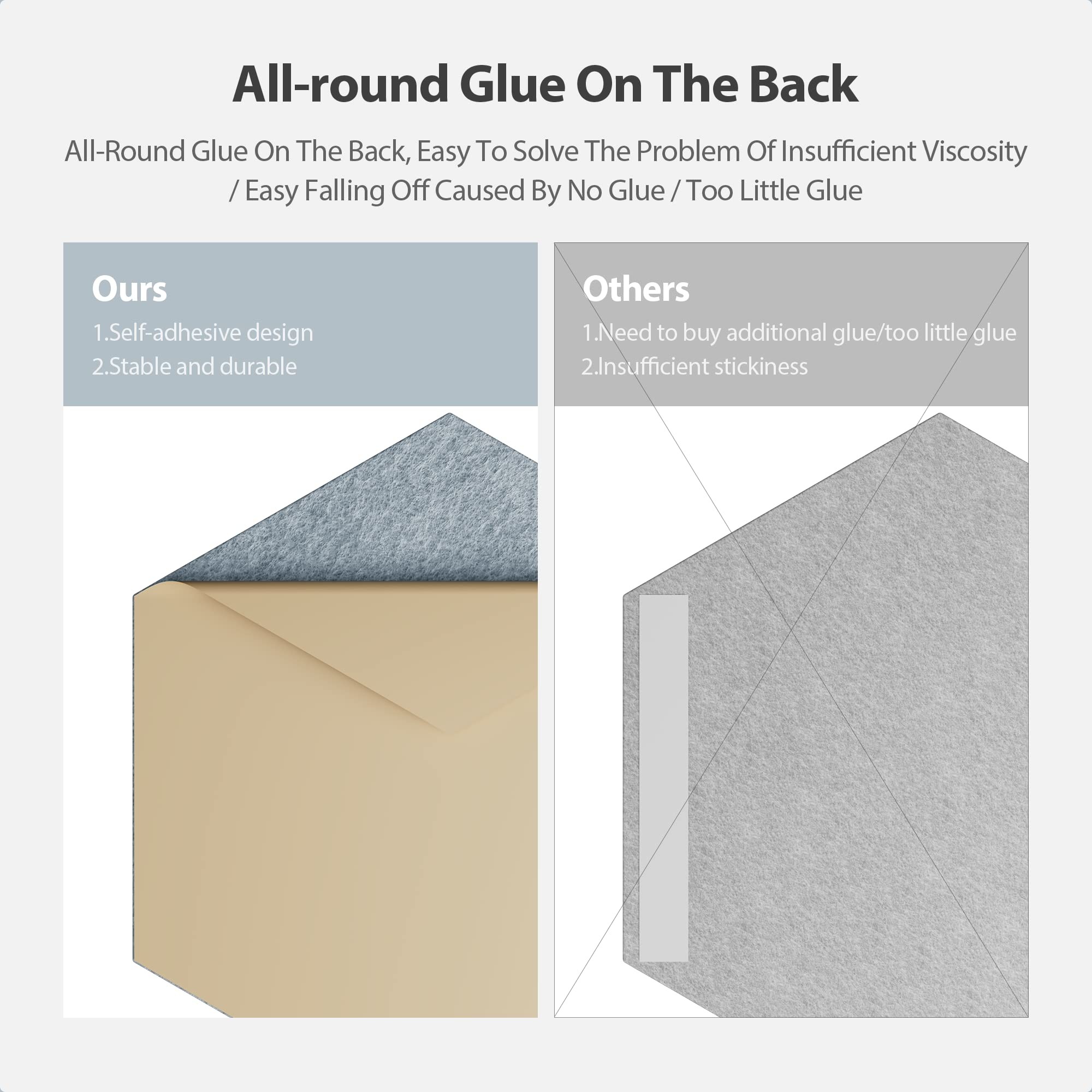 2025 Self-adhesive Hexagon Polyester Fiber Sound Absorbing Panel Hexagon PET Felt Sound Proof Wall Panels Acoustic Panels