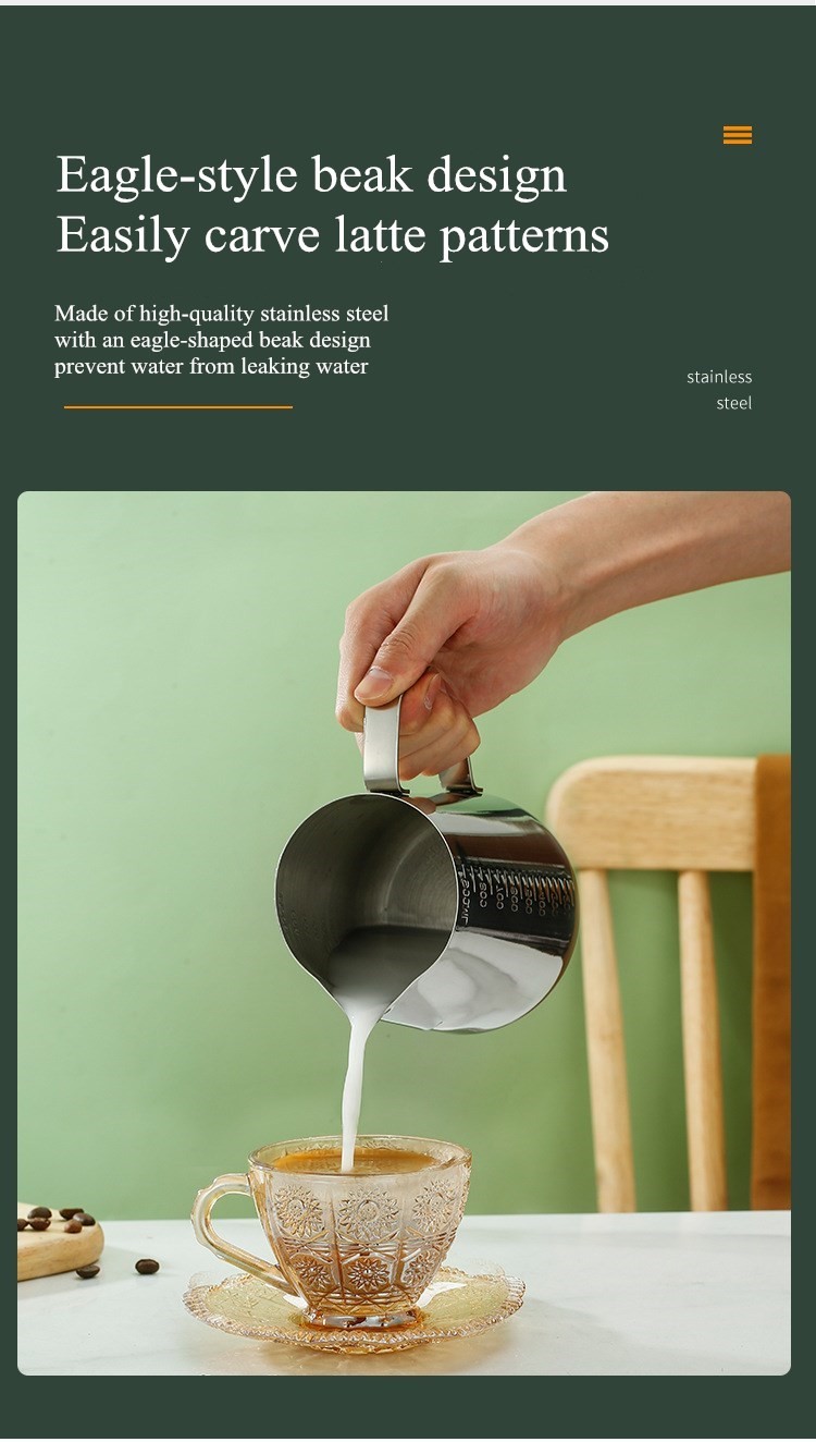 304 Stainless Steel Coffee Mug with Scale