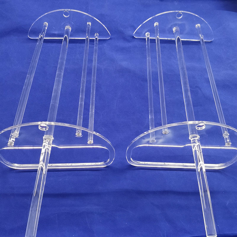 Fused Silica Quartz Science Lab Glassware Glass Boat Wafer Carrier For Furnace
