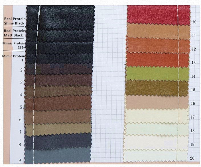 Suede Lychee Faux Leather PU Leather For Garments Smooth Handfeel