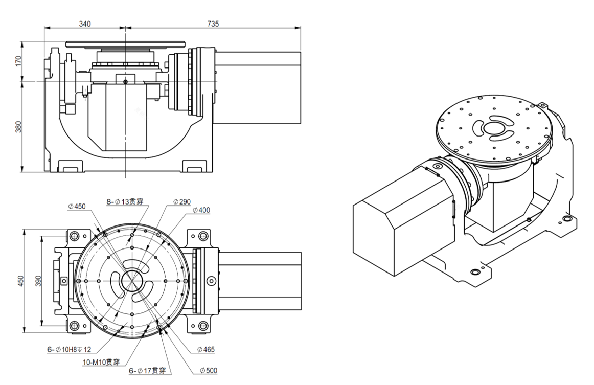 Double Axis Rotating Welding Positioner Table Top Welding Positioner Efficient