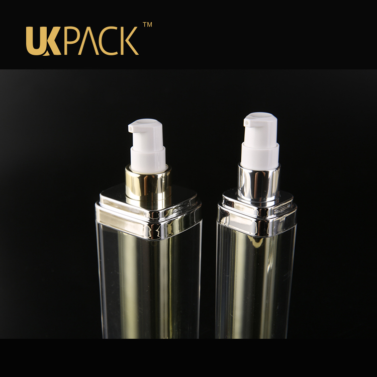 OEM Luxury cosmetics packaging 50ml airless pump bottle,PMMA Cosmetic containers bottle