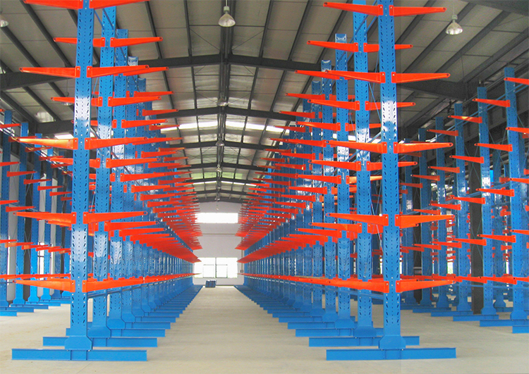 Long Shape Plywood Storage Cantilever Rack with Weight Capacity of 300-1500kgs/arm