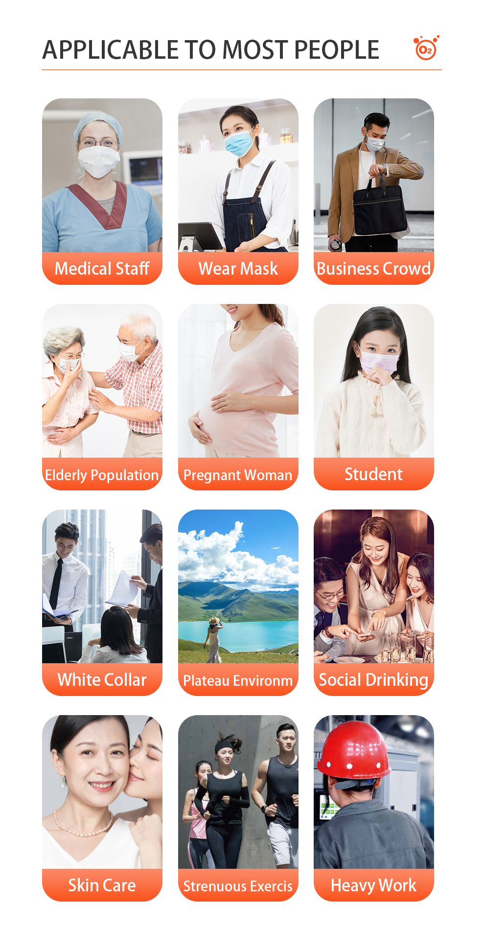 Light Weight and Compact Design Portable Oxygen Concentration for Household Only 0.65kg
