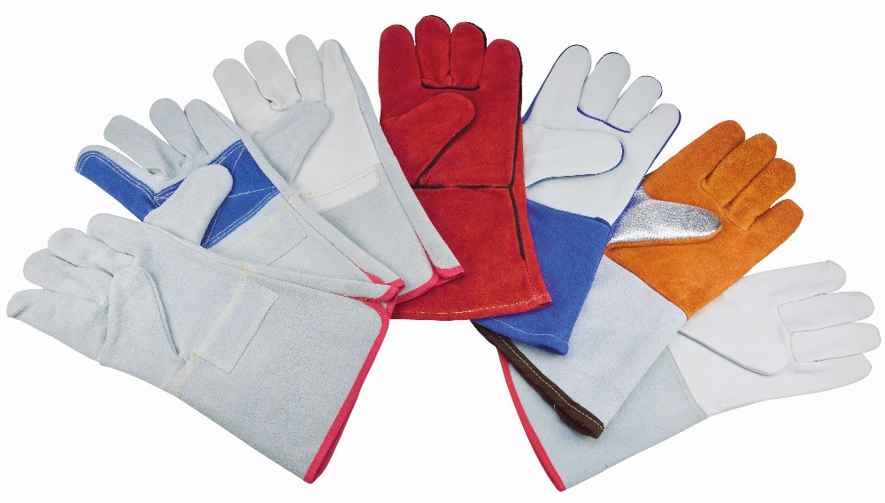 Thickened Wear-Resistant And Heat-Insulating Two-Layer Full Cowhide Welding Safety Gloves