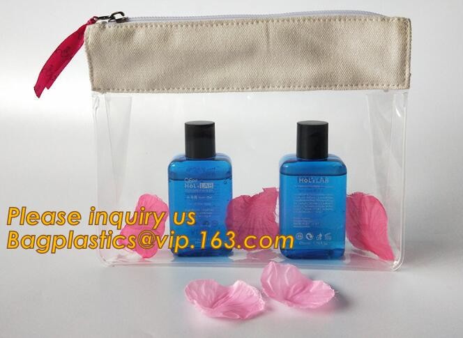 Factory Custom made Environmental PVC clear packaging toy storage handle bag,plastic tote packaging bag with handles fro
