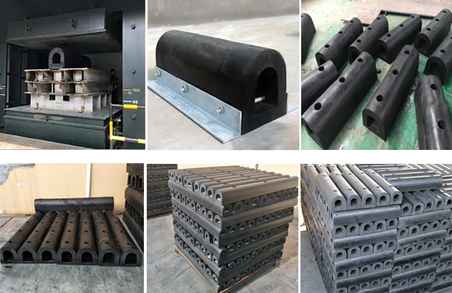 High Elastic Anti Aging NR Rubber Fender D Type PIANC ISO Standard