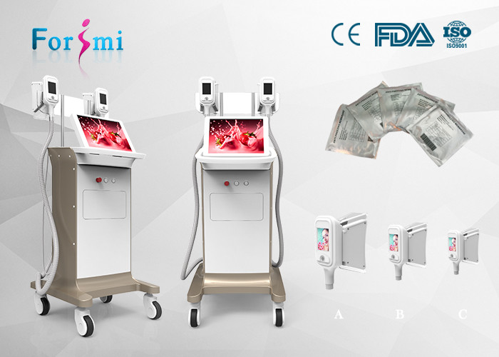 Delicate appearance,Three optional handles,humanized body and OS,big size screen,Cryolipolysis Slimming Machine