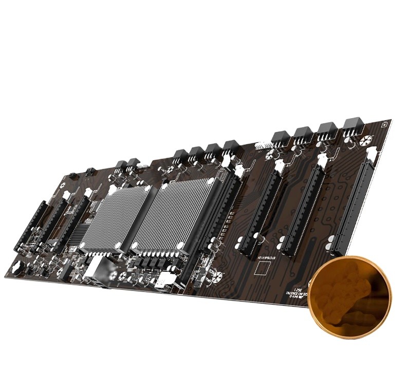 X79 9GPU Ethereum Mining Motherboard For RTX3060 Dedicated Graphics Card