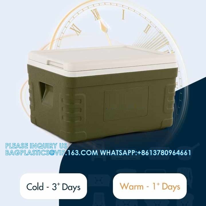 30L 50L 65L 70L 85L 120L PU Foaming Ice Cooler Box Picnic Medical Transport Vaccine Large Picnic Fishing Cooler Box