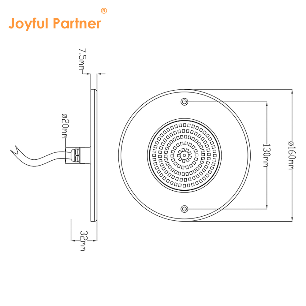 Underwater LED Pool Light PAR56 JP110 6W AC12V 7.5mm 10W 18W 25W 35W
