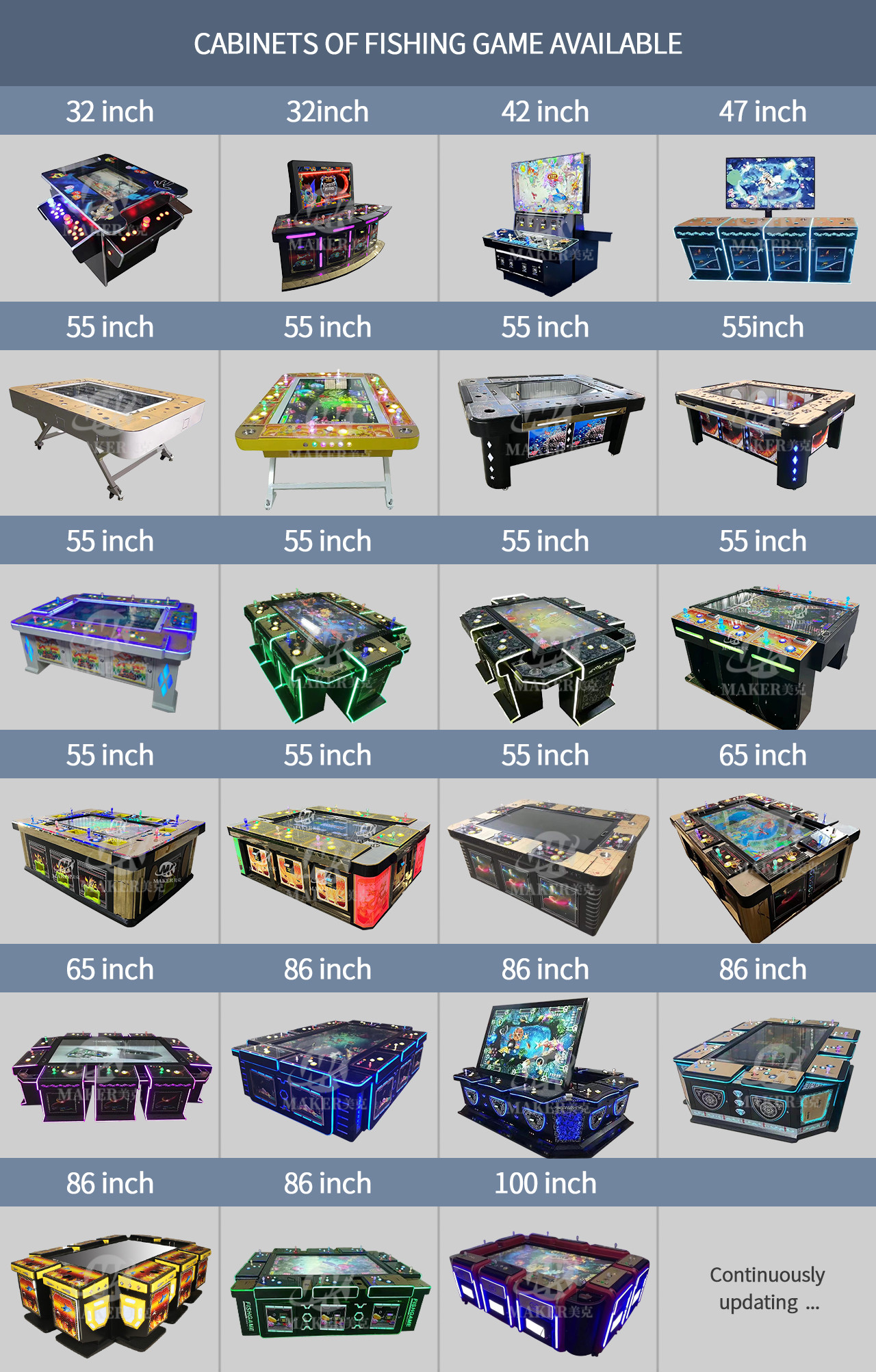 Multipurpose Fish Game Software 4 Player Stable Steel Cabinets