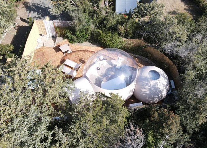 Water Resistant Inflatable Bubble Tent With Air Blower 220V/110V