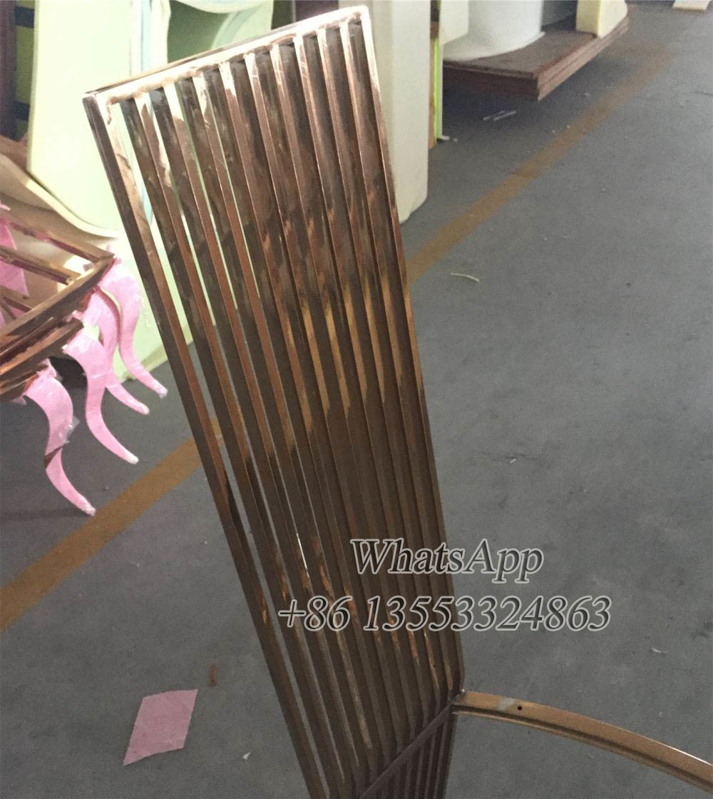 Brushed Stainless Steel Dining Chair for Wedding Party (YS-19)