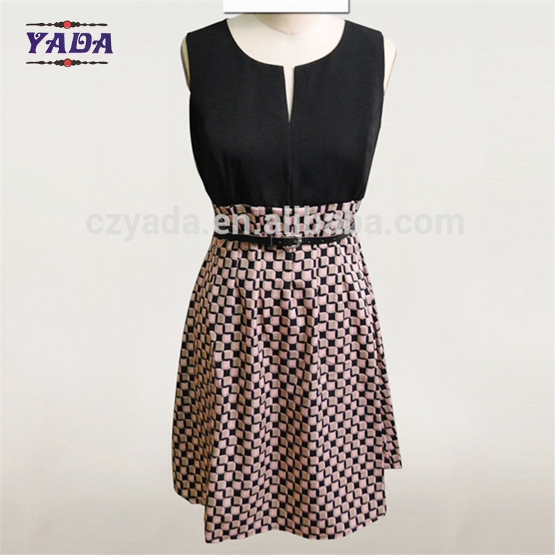 Ladies new model smart casual silm plus size clothing dropshipping dresses lady with low price