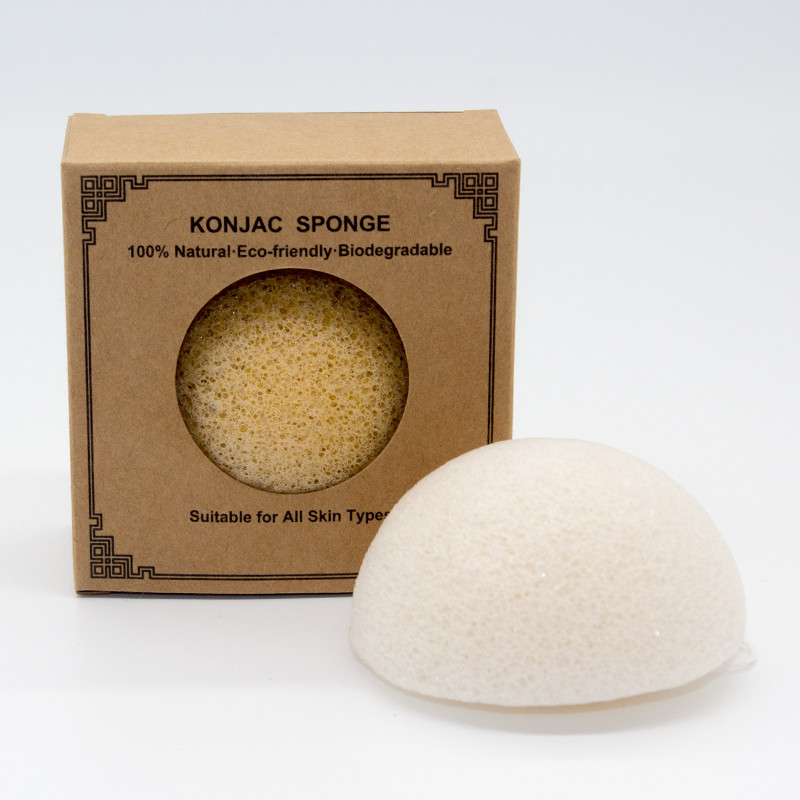 Halfball Natural Organic Konjac Sponge