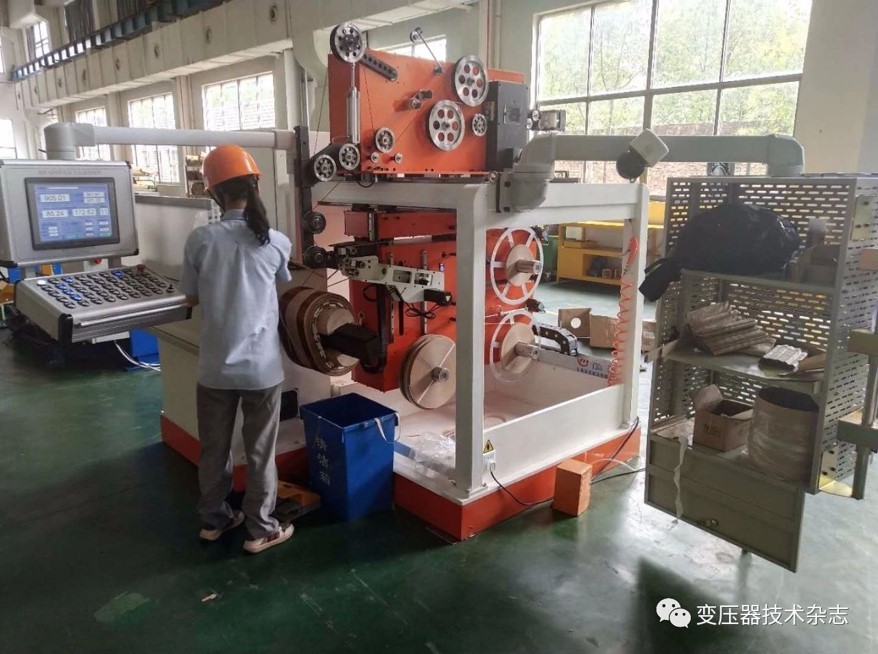 Intelligent pressure roller winding machine for low pressure Transformers