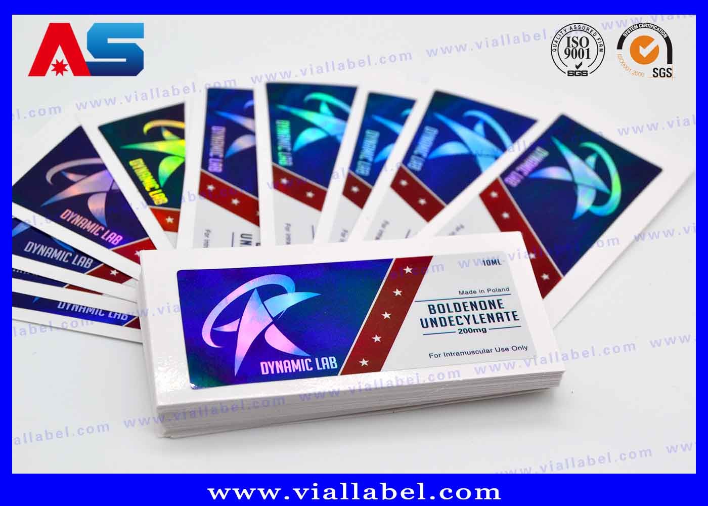PVC Pharmaceutical Sticker Label For 15ml Peptide Bottle self adhesive labels for plastic bag