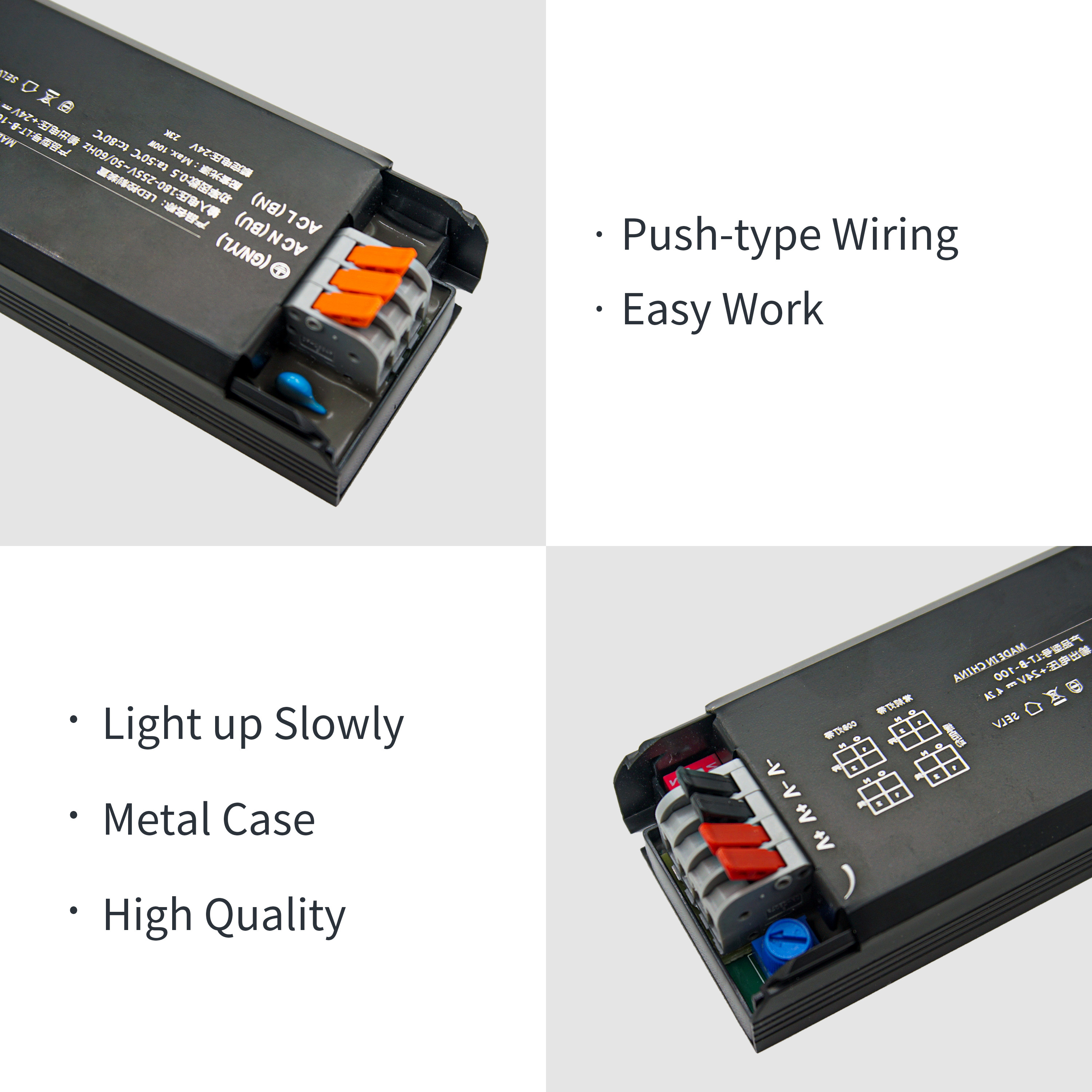 LED Strip Power Supply For 24V LED Strip 200W Slow Start LED Driver