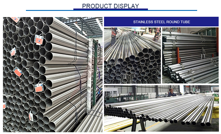 Round Stainless Steel Pipe ASTM AISI SS 304 316L 316 310S 1.4301 321 904L 201 inox SS Mirror Finish Welded Tube