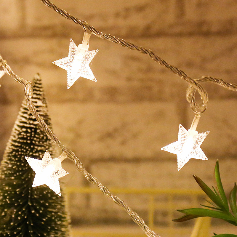 10m 20m 50lm Yellow Star Lights Battery Powered Twinkle Lights