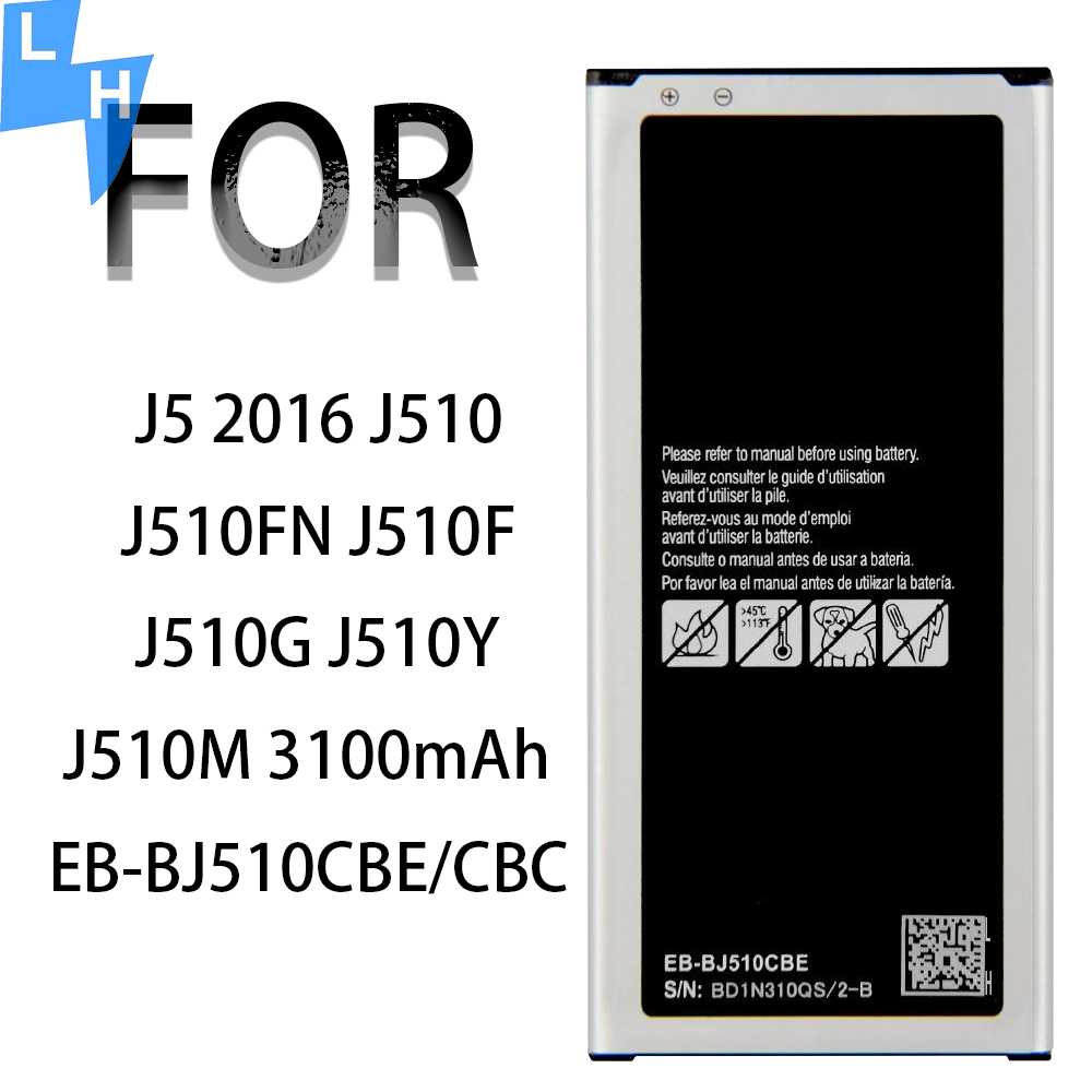 3100mAh EB-BJ510CBE/CBC Battery for Samsung J5 2016 J510 Mobile Phone Lithium Battery