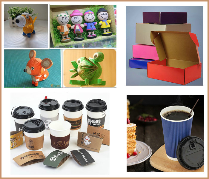 120g + 150g Single Face Color Corrugated Paper Board For Furniture Package