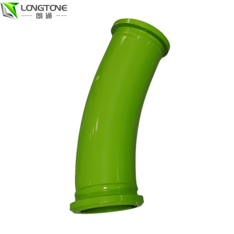 Green Concrete Mixer Parts Outlet Elbow For Zoomlion Boom Concrete Pump