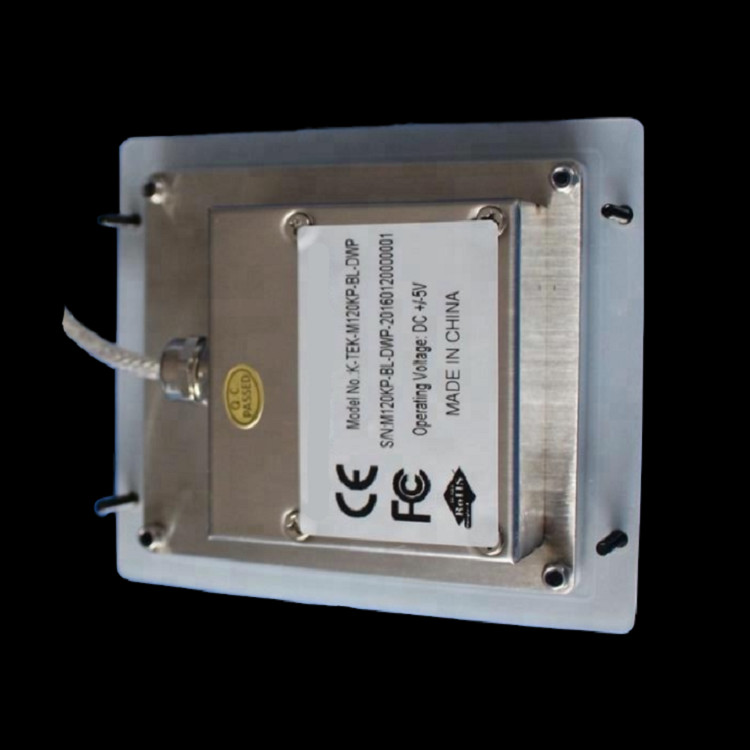 Flush Mount Backlit Numeric Keyboard , Metal Atm Machine Number Pad