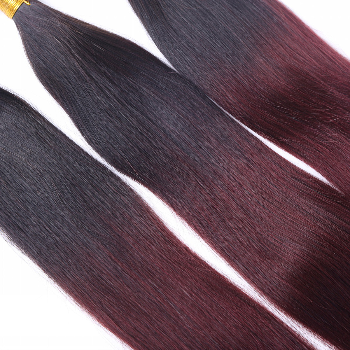 Wholesle Human Hair Extension Ombre 2 Color on tangle on shedding Brazilian Hair Weaving