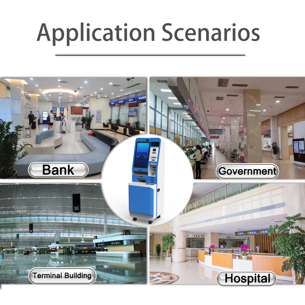 21.5 Inch Touch Screen Self Payment Kiosk Qr Code Self Service Payment Kiosk Machine