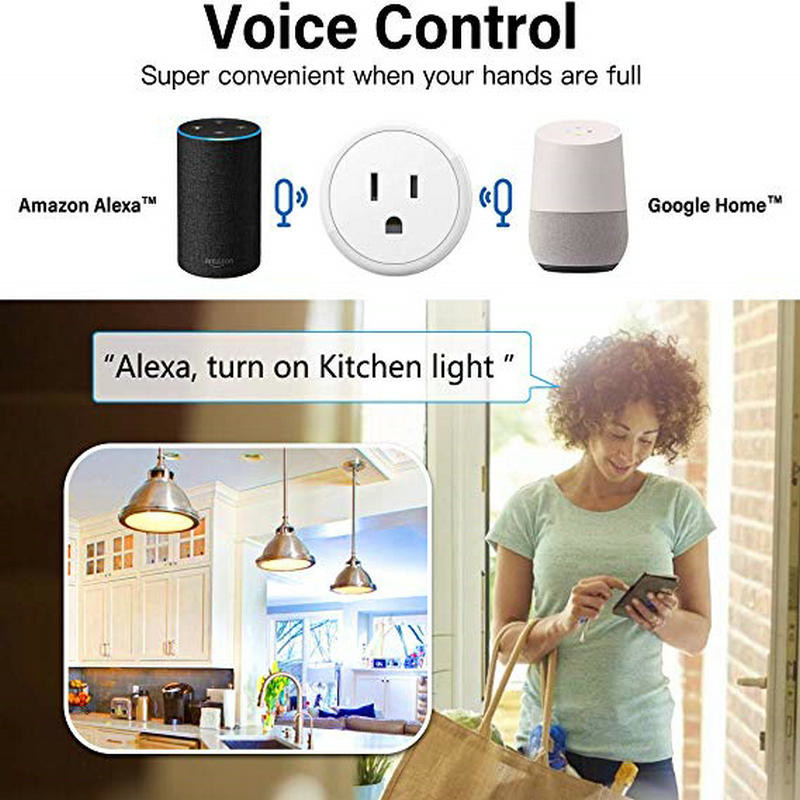 Wireless WiFi Smart Socket Alexa Google Home Energy Monitoring Smart Plug EU Tuya APP Smart Home