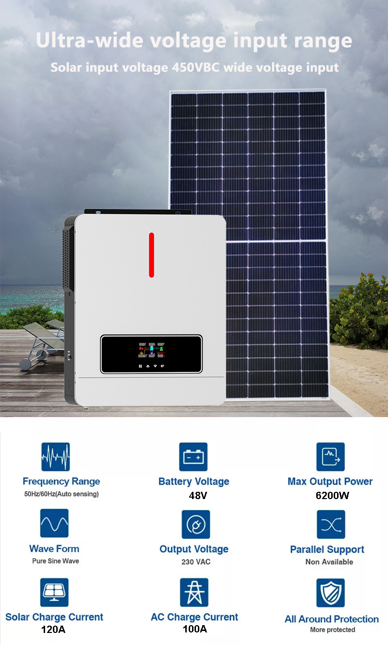 50Hz Home Use Solar Power System 6.2kw Free Energy Atmospheric Water Generator